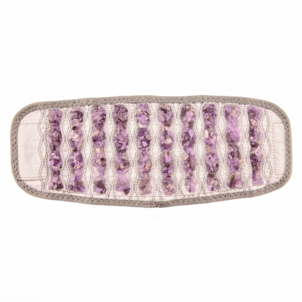 Portable foot heated gemstone pad for soothing warmth and relaxation