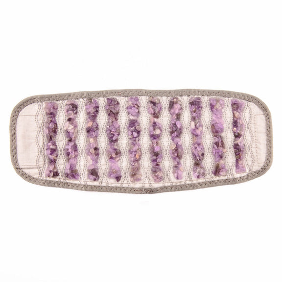 Portable foot heated gemstone pad for soothing warmth and relaxation
