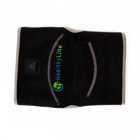 How to assemble the portable knee heated gemstone pad