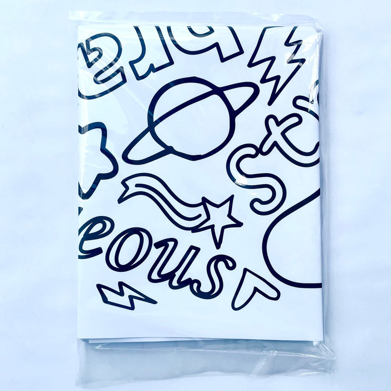 Positive Affirmations Coloring Tablecloth