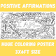 Positive Affirmations 3x6 foot