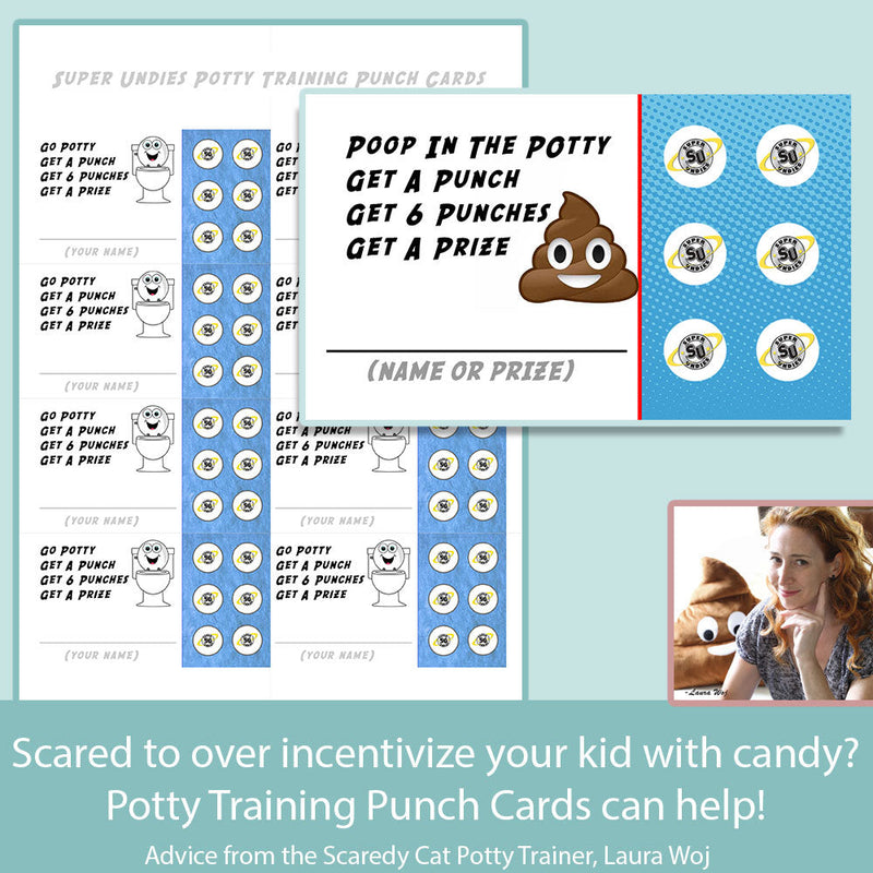 Potty Training Punch Cards – Reward System for Toddlers 