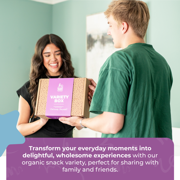 Premium 100% Organic Food Deluxe Snack Box – Pure, Delicious, and Wholesome! by Bunny James Boxes