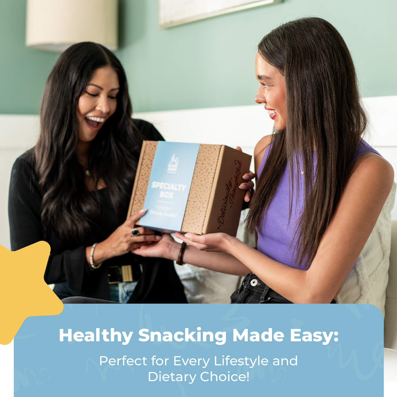 Premium Whole Food Approved Snack Box (20 snacks) by Bunny James Boxes