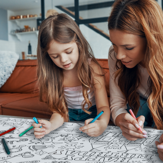 Princess Coloring Tablecloth
