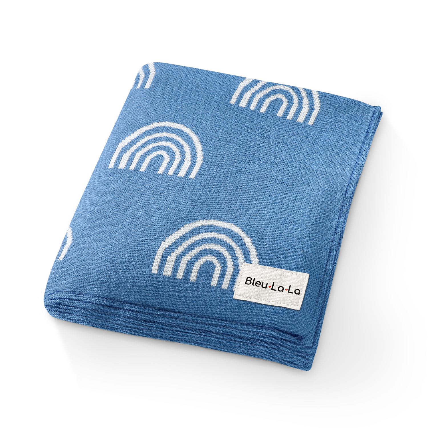Rainbow Knit Swaddle Blanket – Soft, Cozy & Joyful by Bleu La La