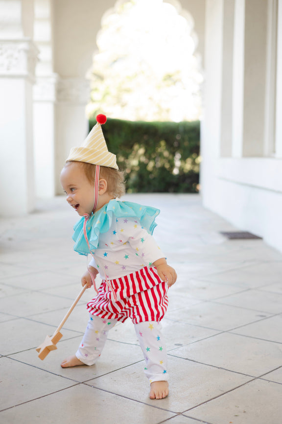 Adorable clown costume for babies and kids, cute clown costume, circus costumes for kids, Halloween costume for baby , Rainbow Stars Clown Costume – Baby / Kids’ Dress Up & Pretend Play Band of the Wild