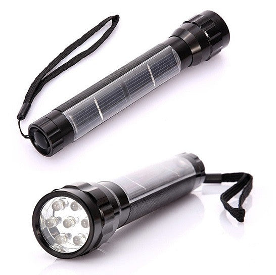 Solar LED Flash Light Never Need Batteries Vista Shops