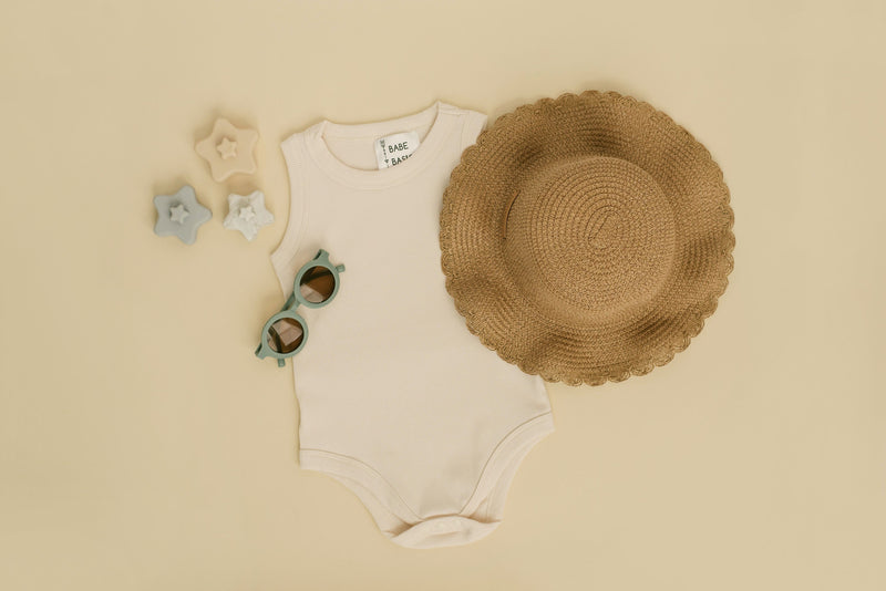 Ribbed Cotton Summer Baby Romper – Cool & Comfy by Babe Basics 