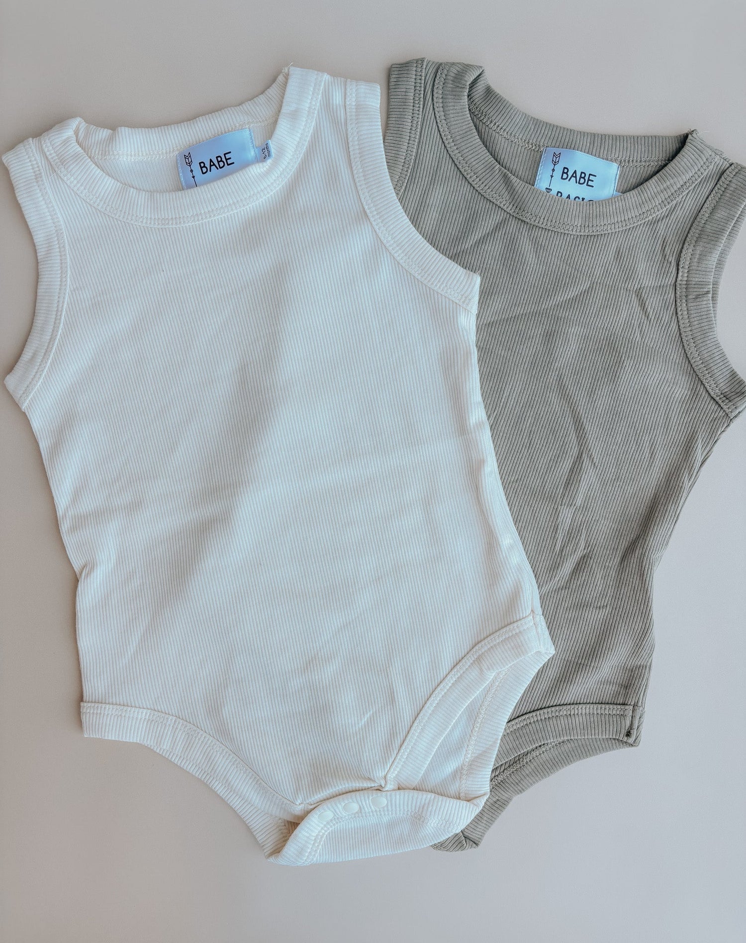 Ribbed Cotton Summer Baby Romper – Cool & Comfy by Babe Basics 