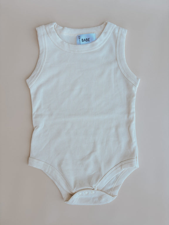 Ribbed Cotton Summer Baby Romper – Cool & Comfy by Babe Basics 
