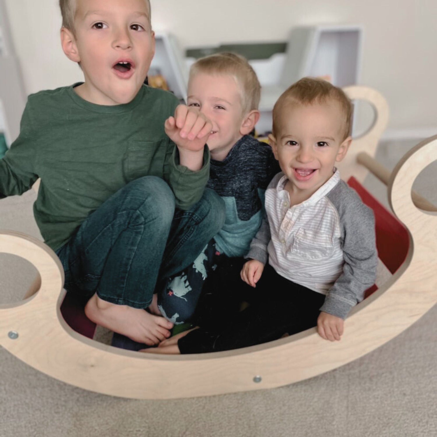 Eco-Friendly Wooden Climbing Arch & Rocker – Active Montessori Play by Bunny Hopkins