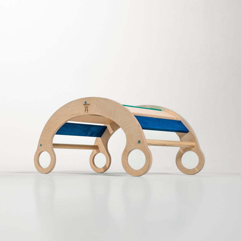 Eco-Friendly Wooden Climbing Arch & Rocker – Active Montessori Play by Bunny Hopkins