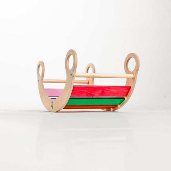 Eco-Friendly Wooden Climbing Arch & Rocker – Active Montessori Play by Bunny Hopkins