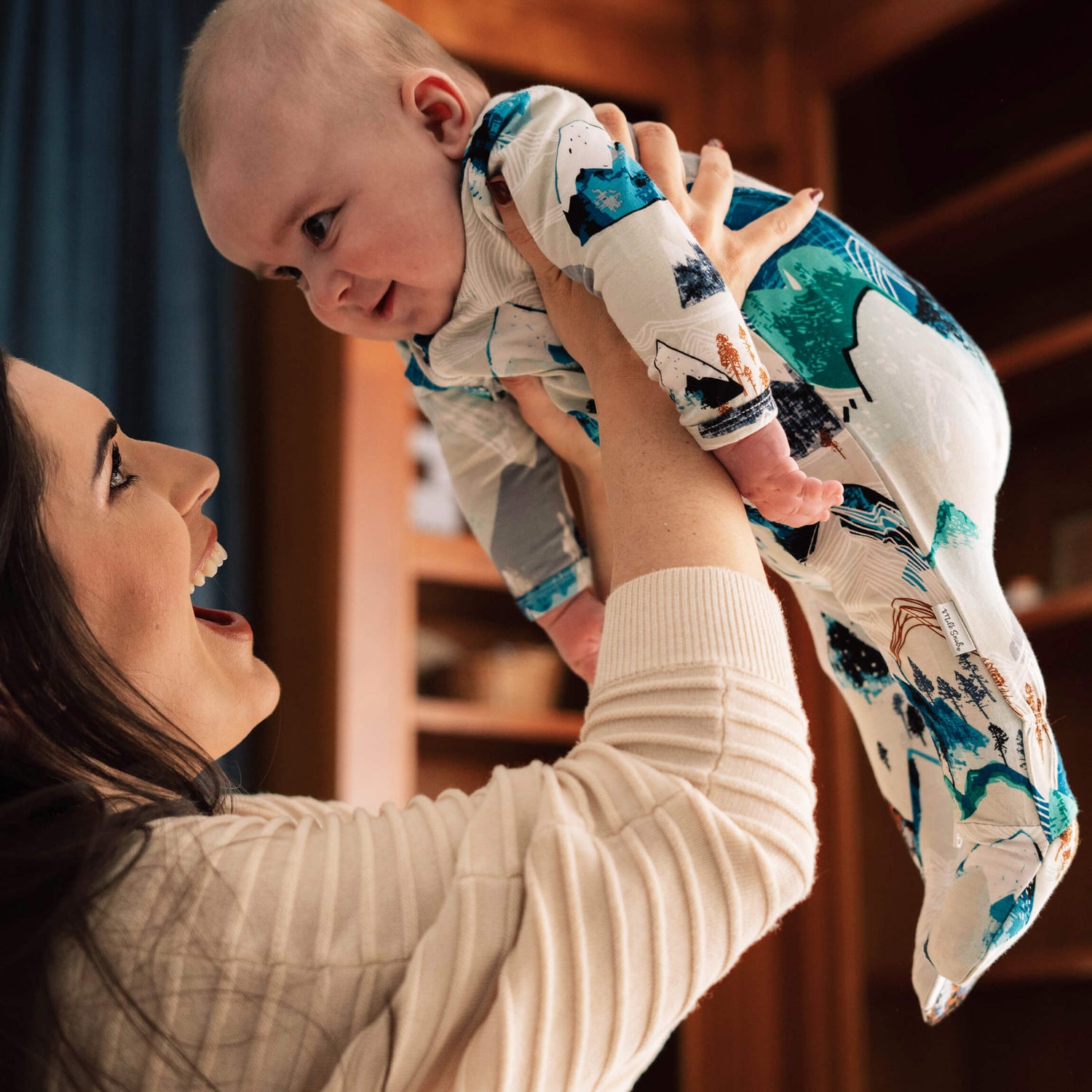 Rocky Mountains Baby Footed Pajamas Milk Snob