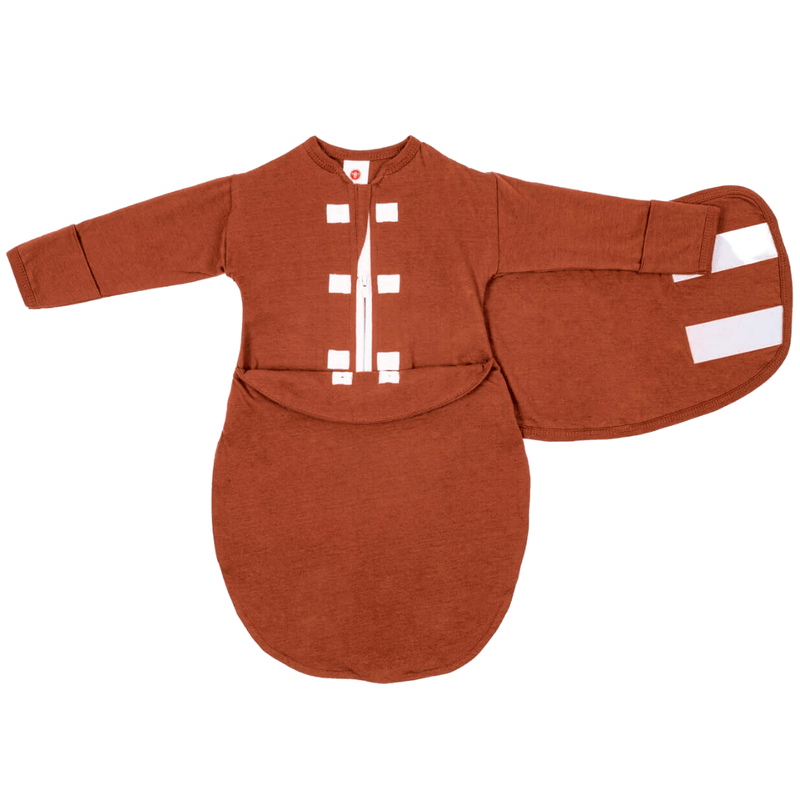 Rust Long Sleeve Starter Baby Swaddle embe