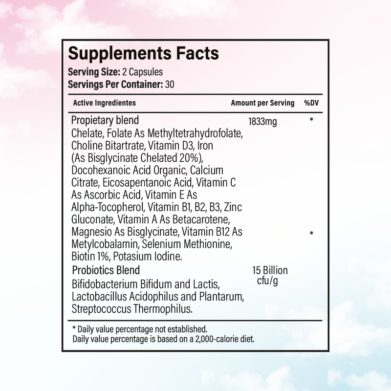 Prenatal – Nutrient Support for Mom & Baby by Vida Supplement