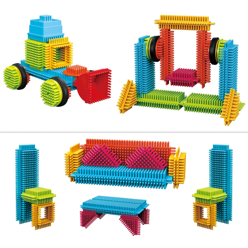 Contixo ST7 244-Piece Bristle Shape 3D STEM Building Block Set