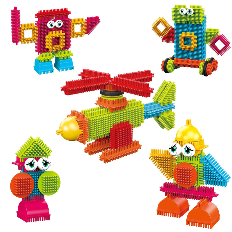 Contixo ST7 244-Piece Bristle Shape 3D STEM Building Block Set