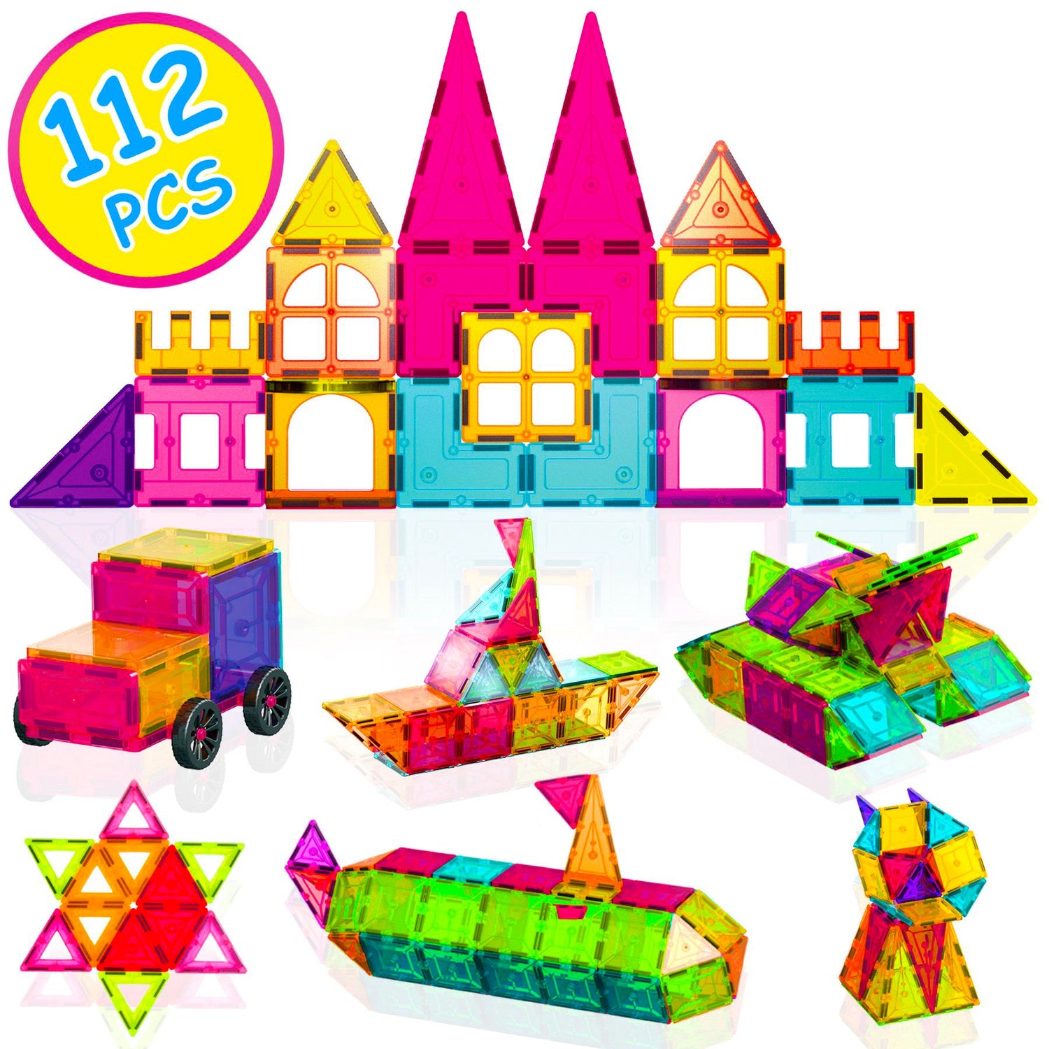 Contixo ST4 Kids Magnetic 3D STEM Building Blocks
