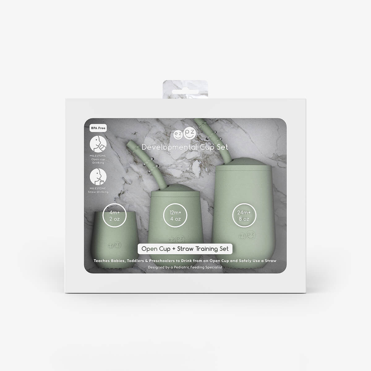Sage Developmental Cup Set – Smart Sips for Growing Kids by ezpz