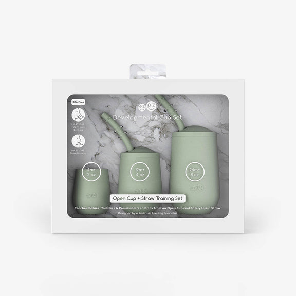 Sage Developmental Cup Set – Smart Sips for Growing Kids by ezpz