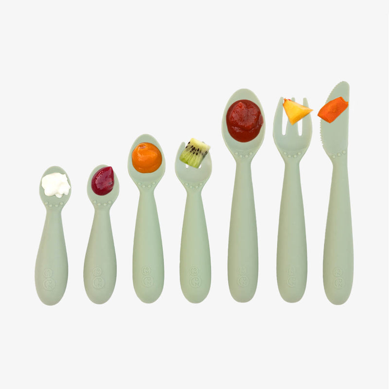 Developmental Utensil Set – Smart Self-Feeding Tools from Baby to Preschool by ezpz