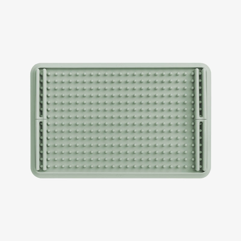 The Drying Rack in Sage by ezpz / Odor-Resistant, 100% Silicone Drying Rack #color_sage / Drying Rack – Chic & Customizable Counter Organizer for Baby Gear by ezpz 