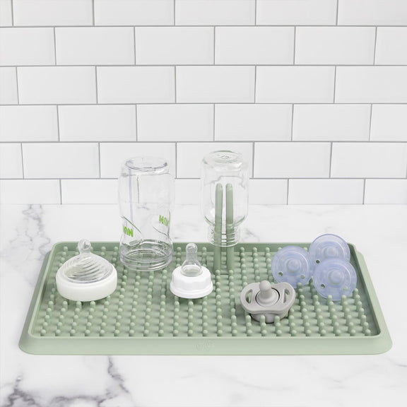Drying Rack in Sage #color_sage / Drying Rack – Chic & Customizable Counter Organizer for Baby Gear by ezpz 
