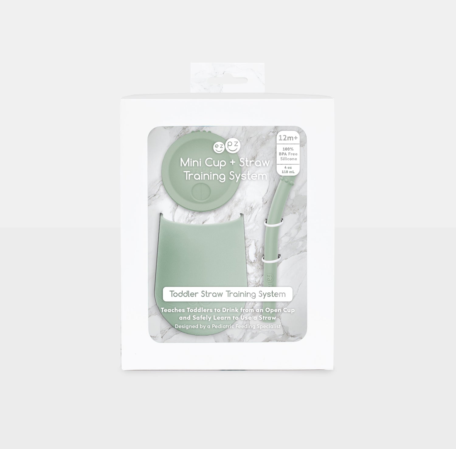 Mini Cup + Straw Training System – Toddler Drinking Milestone Tool by ezpz