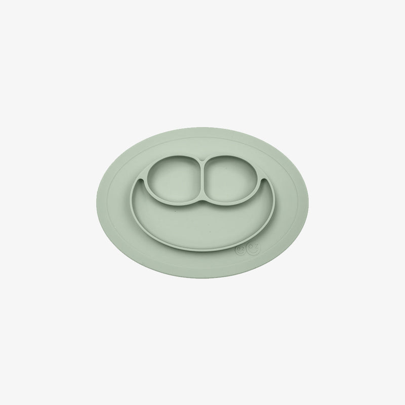 The Mini Mat in Sage by ezpz / Self-Suctioning Silicone Plate + Placemat #color_sage