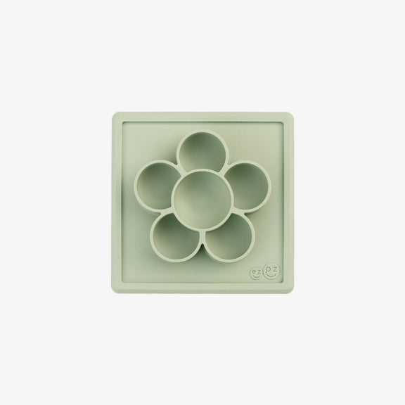 The Mini Play Mat in Sage by ezpz / Modern Silicone Craft Plate that Suctions to the Table #color_sage