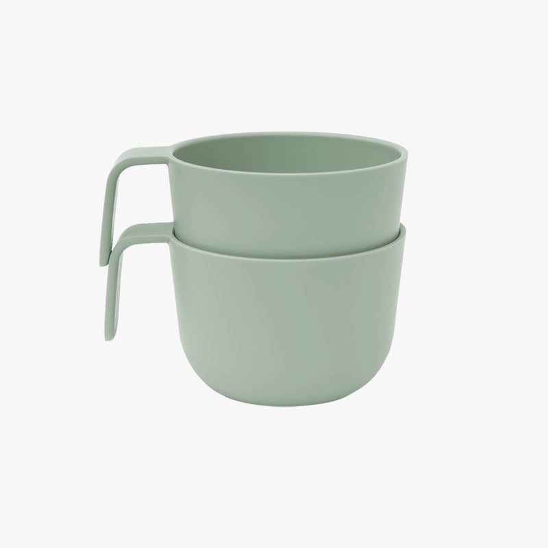 Snack Bowl in Sage / ezpz Basics Line / Bowl with Handle and Lid for Kids #color_sage