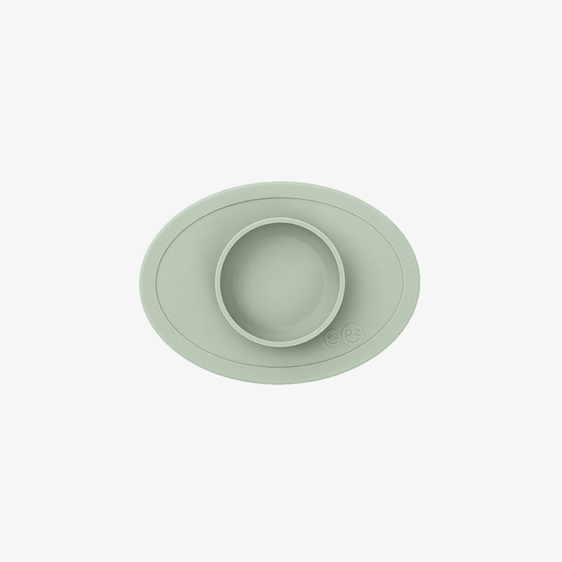 The Tiny Bowl in Sage by ezpz / Silicone Bowl for Babies that Fits on High Chairs #color_sage