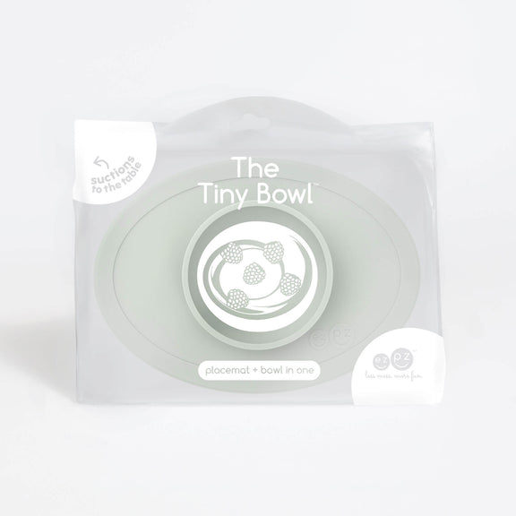 The Tiny Bowl in Sage by ezpz / Silicone Bowl for Babies that Fits on High Chairs #color_sage