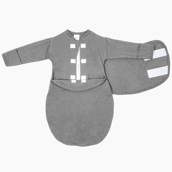 Slate Long Sleeve Starter Baby Swaddle embe