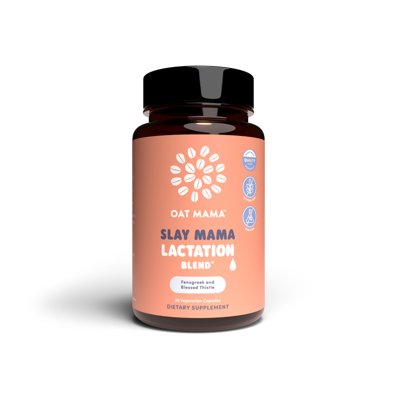 Slay Mama Lactation Support – Fenugreek + Blessed Thistle by Oat Mama