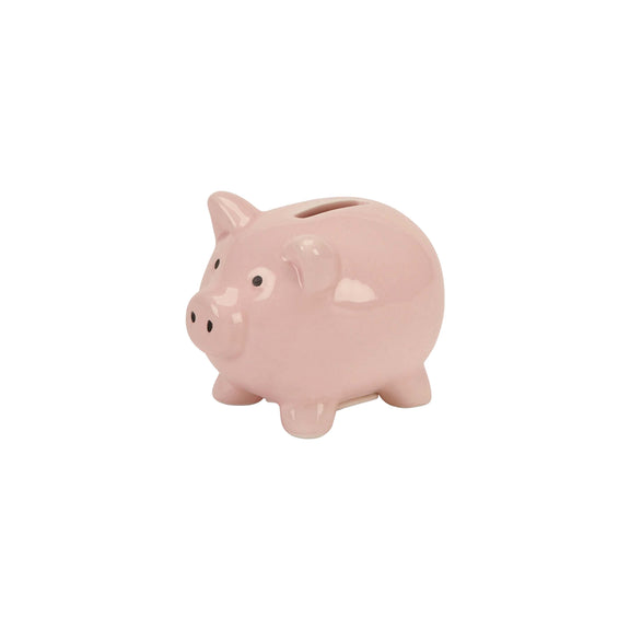 Small Pink Ceramic Piggy Money Bank by Creative Gifts