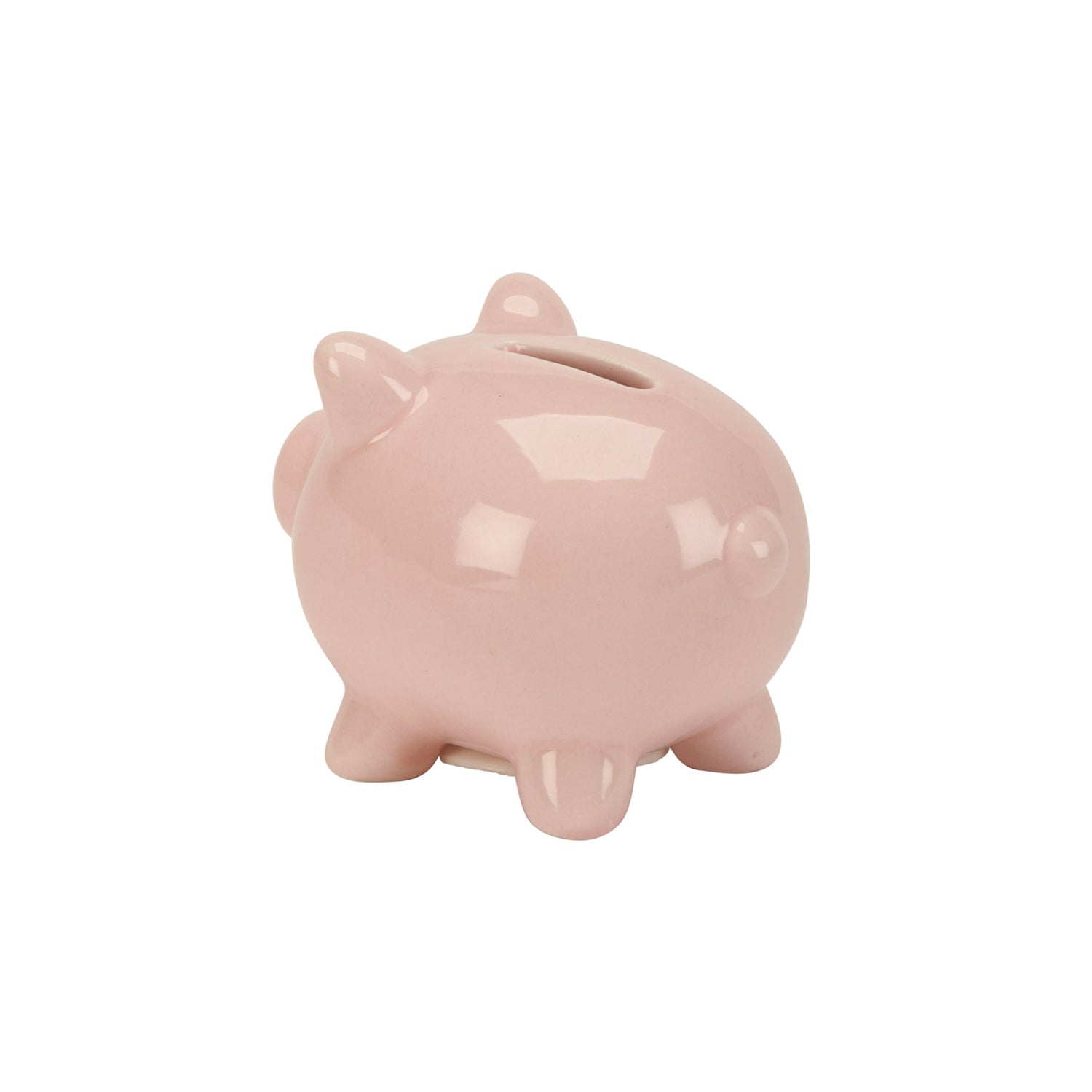 Small Pink Ceramic Piggy Money Bank by Creative Gifts