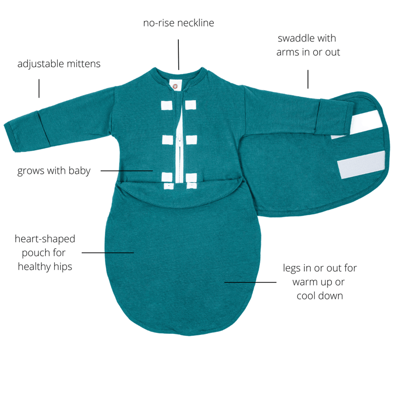 Spruce Long Sleeve Starter Baby Swaddle embe