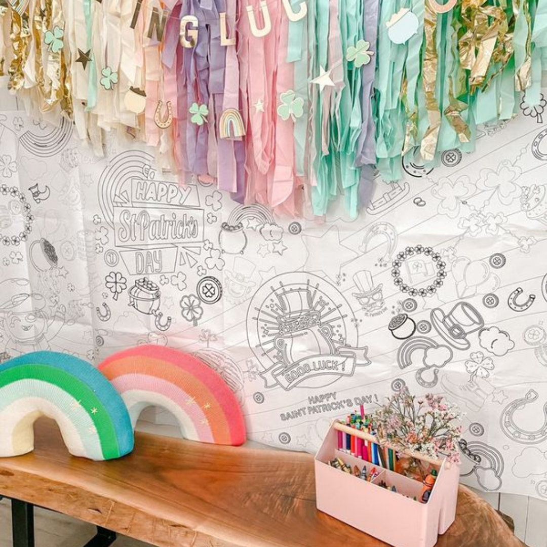 St. Patrick’s Day Coloring Tablecloth