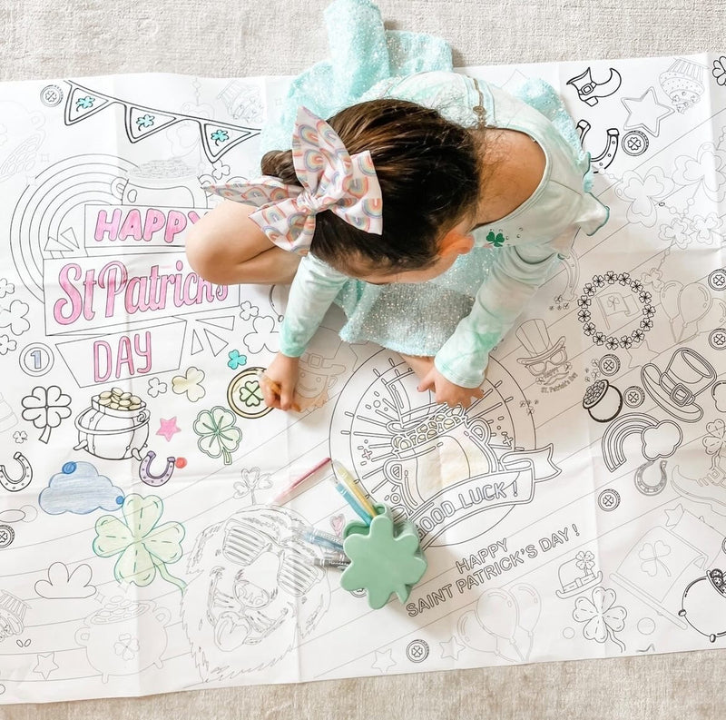 St. Patrick’s Day Coloring Tablecloth