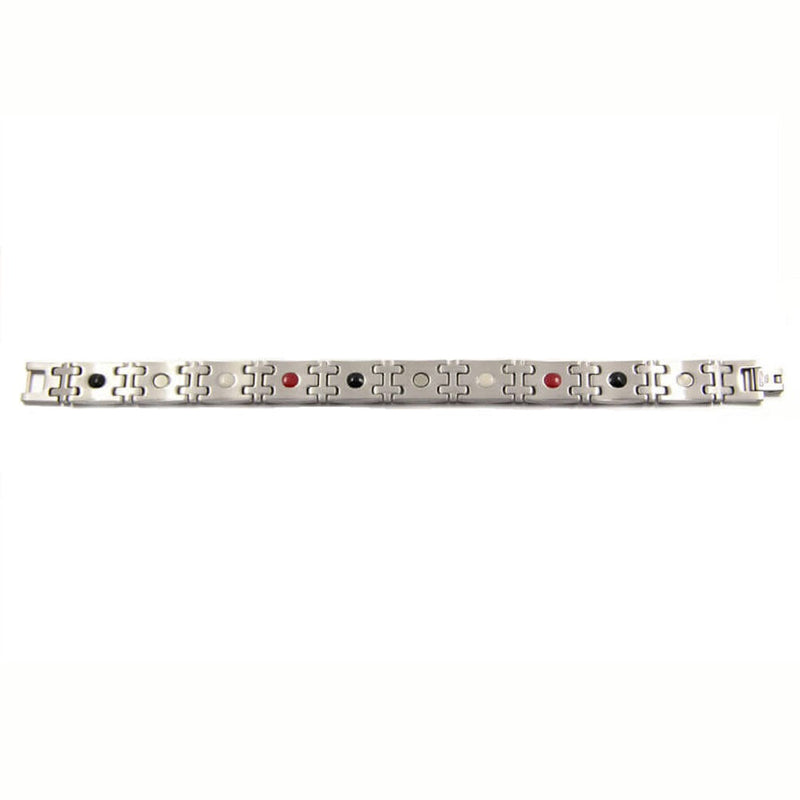 Lady’s magnetic power bracelet with magnets and negative ions