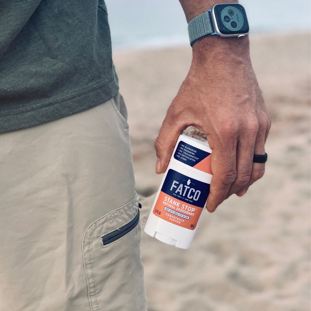 STANK STOP DEODORANT STICK, GRAPEFRUIT + GINGER, 1.7 OZ-FATCO1-FATCO Skincare Products grass fed tallow paleo skincare natural deodorant aluminum free