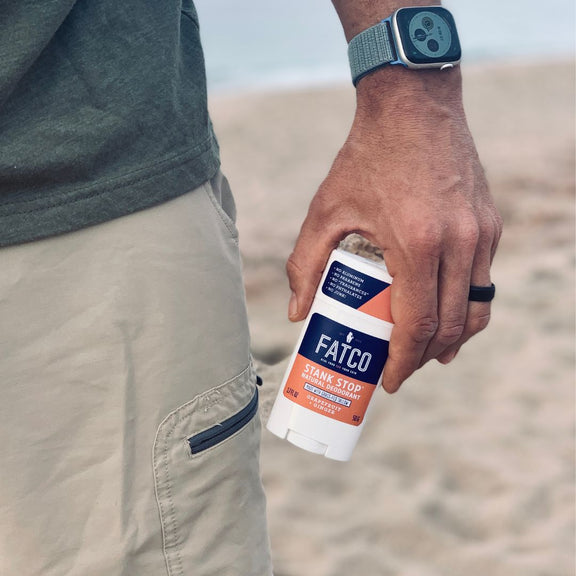 STANK STOP DEODORANT STICK, GRAPEFRUIT + GINGER, 1.7 OZ-FATCO1-FATCO Skincare Products grass fed tallow paleo skincare natural deodorant aluminum free