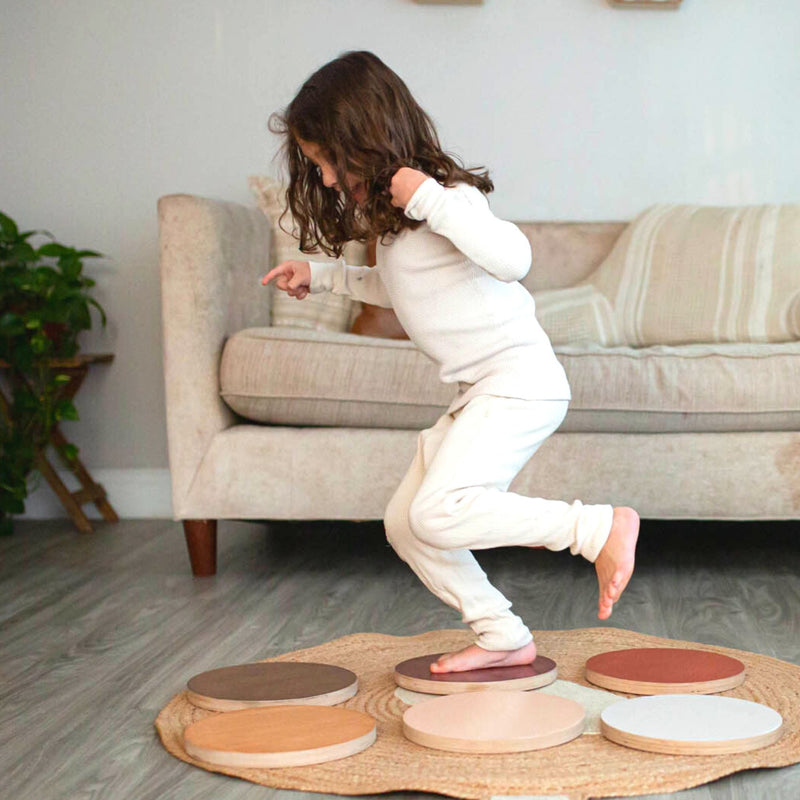 Wooden Stepping Stones for Kids by Bunny Hopkins – Safe, Active & Imaginative Play