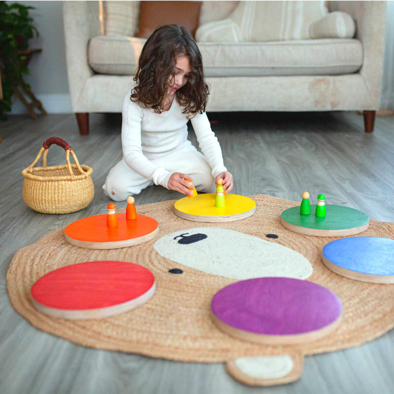 Wooden Stepping Stones for Kids by Bunny Hopkins – Safe, Active & Imaginative Play