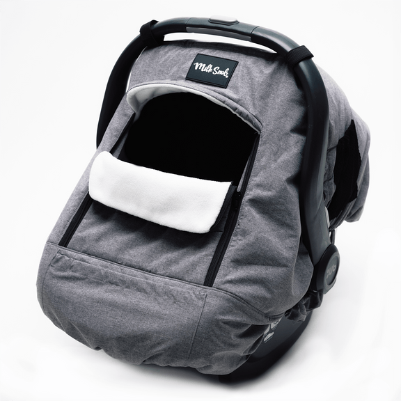 Stormy Winter Car Seat Cover by Milk Snob