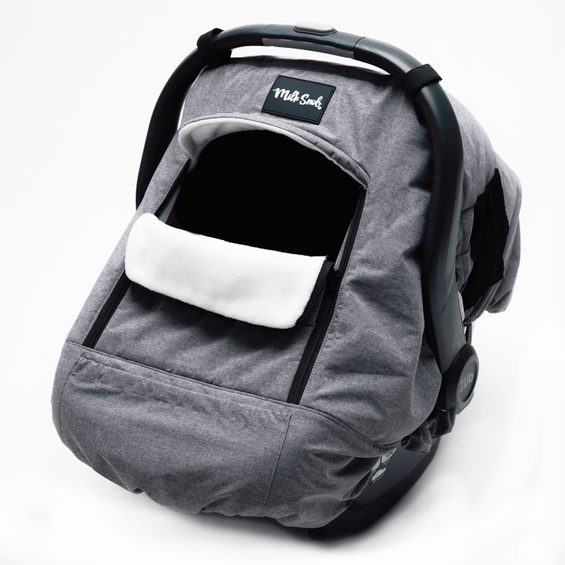 Stormy Winter Car Seat Cover by Milk Snob