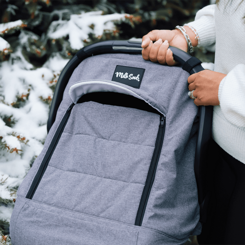 Stormy Winter Car Seat Cover by Milk Snob